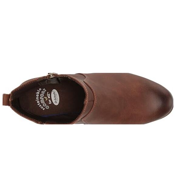 NEW Dr. Scholl's Lawless Ankle Booties Copper Brown Faux Leather Size 8.5M - Picture 5 of 7